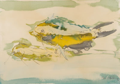 Zeichnungen, Holzschnitte, Radierungen, Kalligraphien