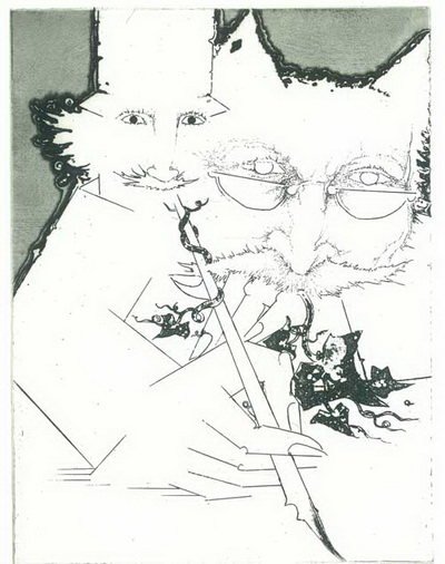 Zeichnungen, Holzschnitte, Radierungen, Kalligraphien