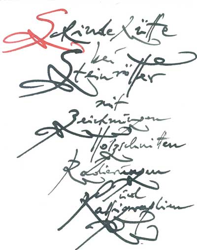 Zeichnungen, Holzschnitte, Radierungen, Kalligraphien