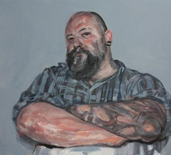 Timur Celic,"Viron", 2015, 55x45cm. Öl auf Lwd.